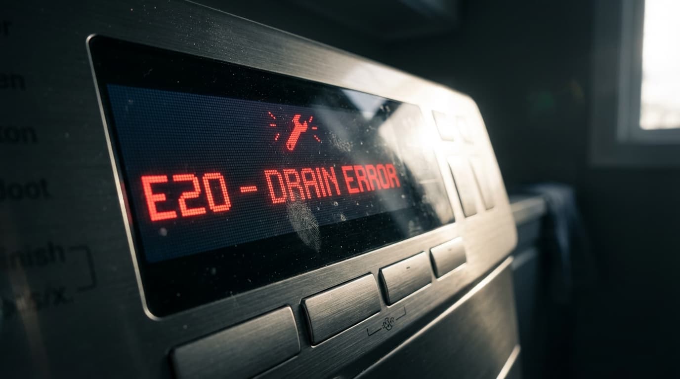 Дисплей стиральной машины показывает код ошибки