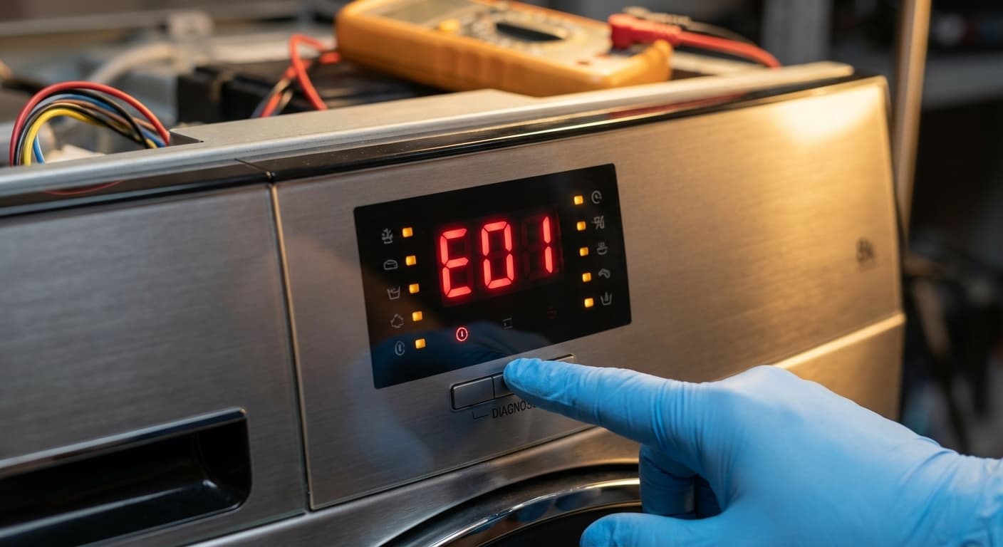 Коды ошибок стиральной машины: мигающие индикаторы и символы на дисплее