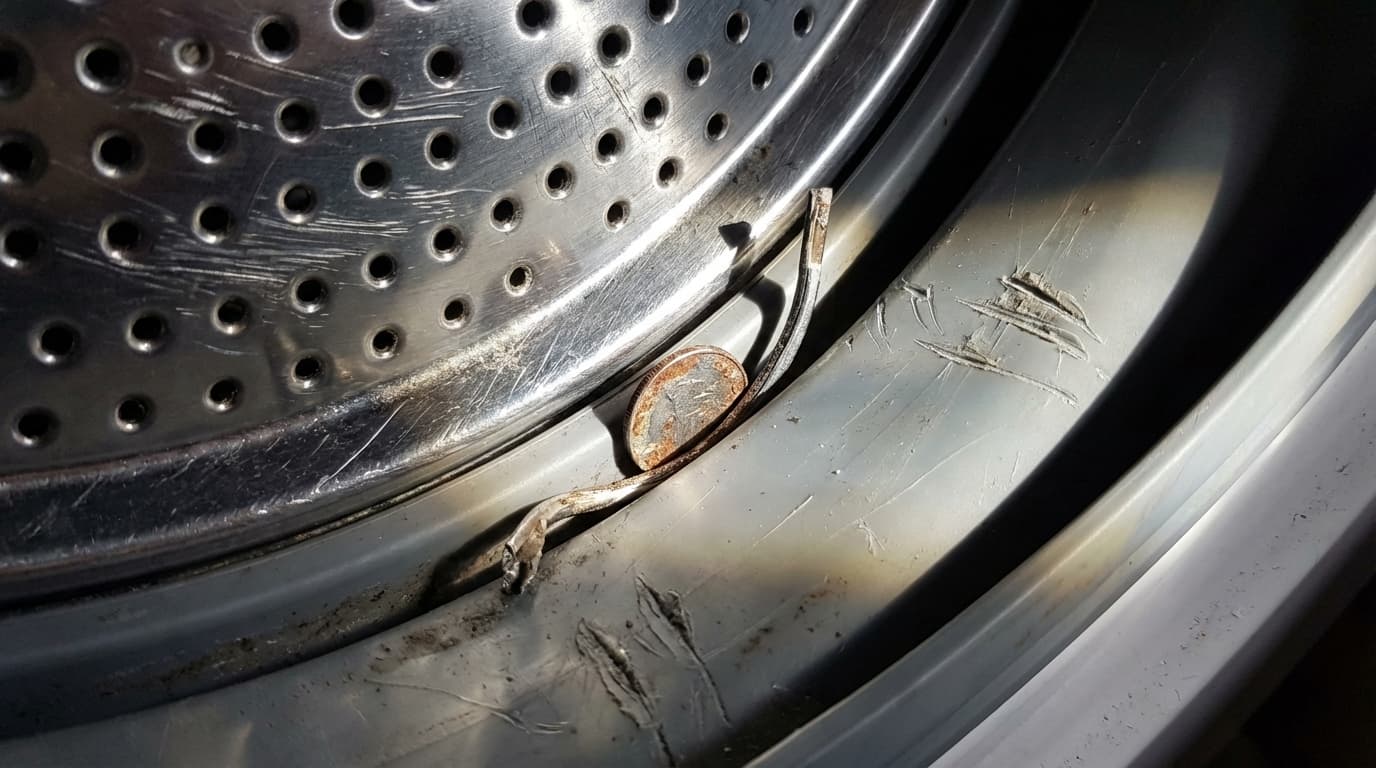 Мастер по ремонту стиральных машин диагностирует необычные звуки и вибрацию